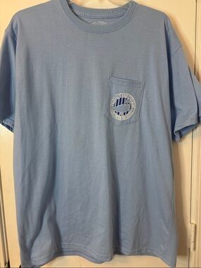 Properly Tied  Mississippi Men's Light Blue Pocket Tee -  -Large
